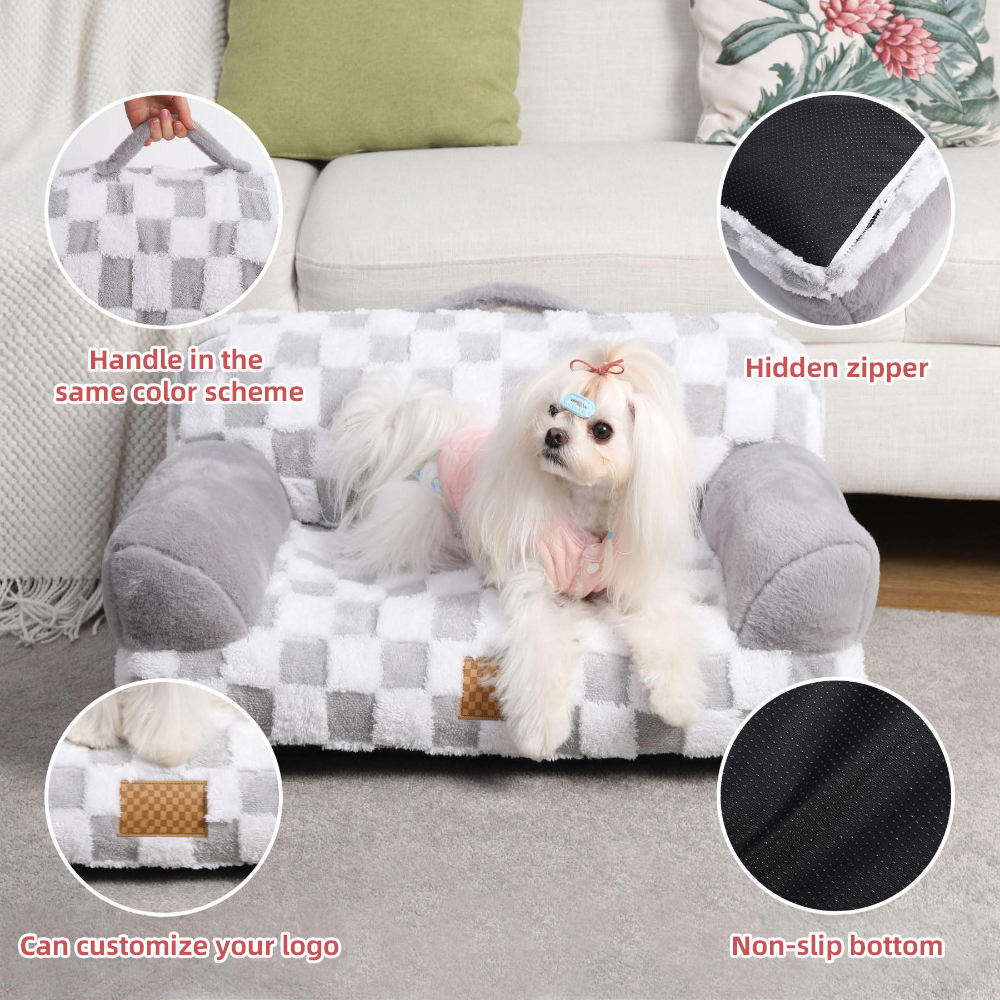 AdoraPet DreamLounge™ – Eco-Friendly Orthopedic Pet Sofa with Removable, Washable Cover