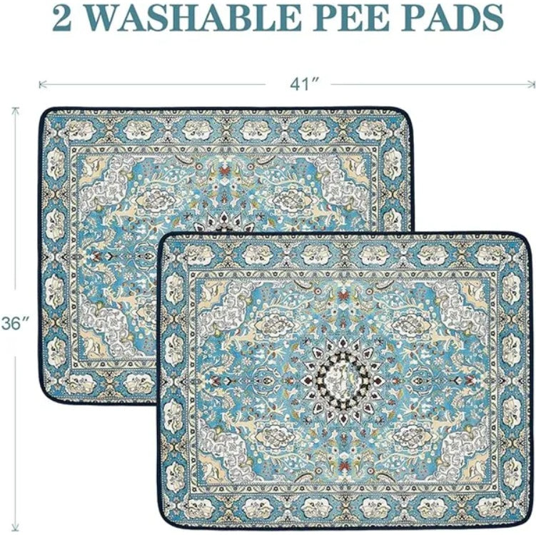 AdoraPet Mess-Guard™ Washable Pee Pads – 2-Pack Leakproof Pads for Dogs & Puppie
