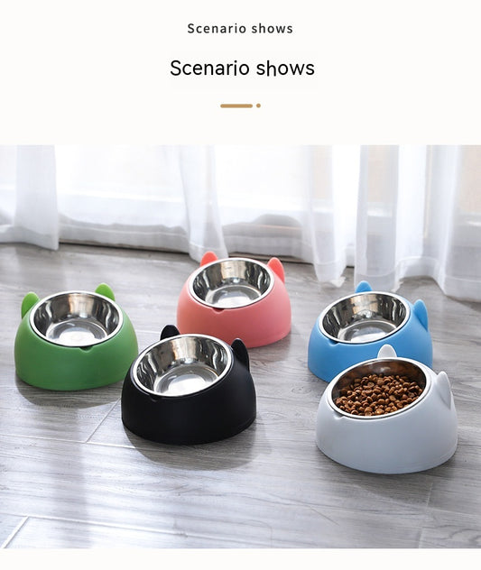 AdoraPet Food Balance™ – Double Stainless-Steel Pet Bowl