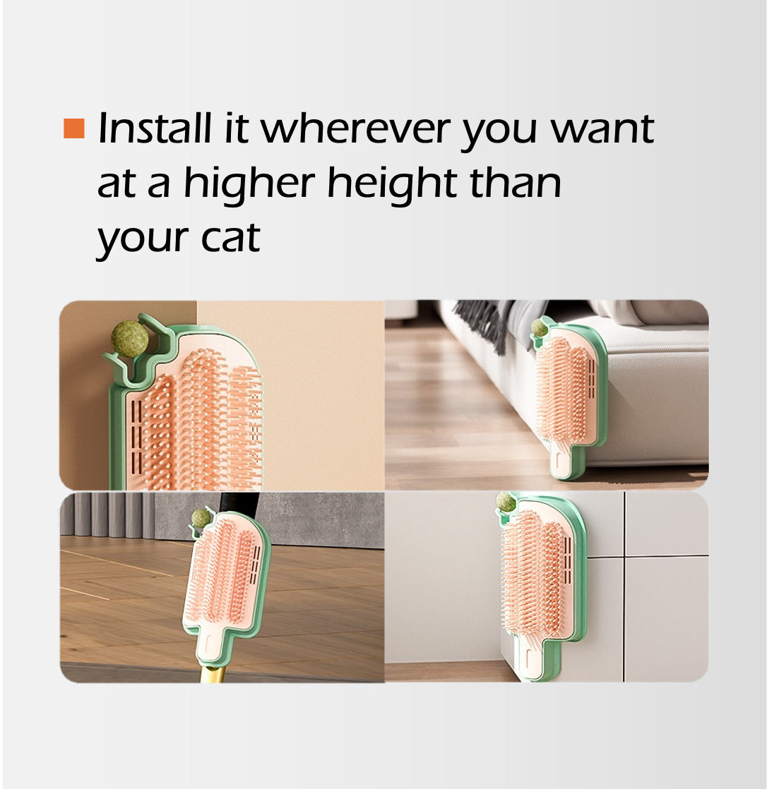 AdoraPet Purrfect Corner™ – Bamboo Self-Grooming Cat Brush