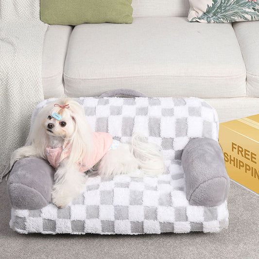 AdoraPet DreamLounge™ – Eco-Friendly Orthopedic Pet Sofa with Removable, Washable Cover