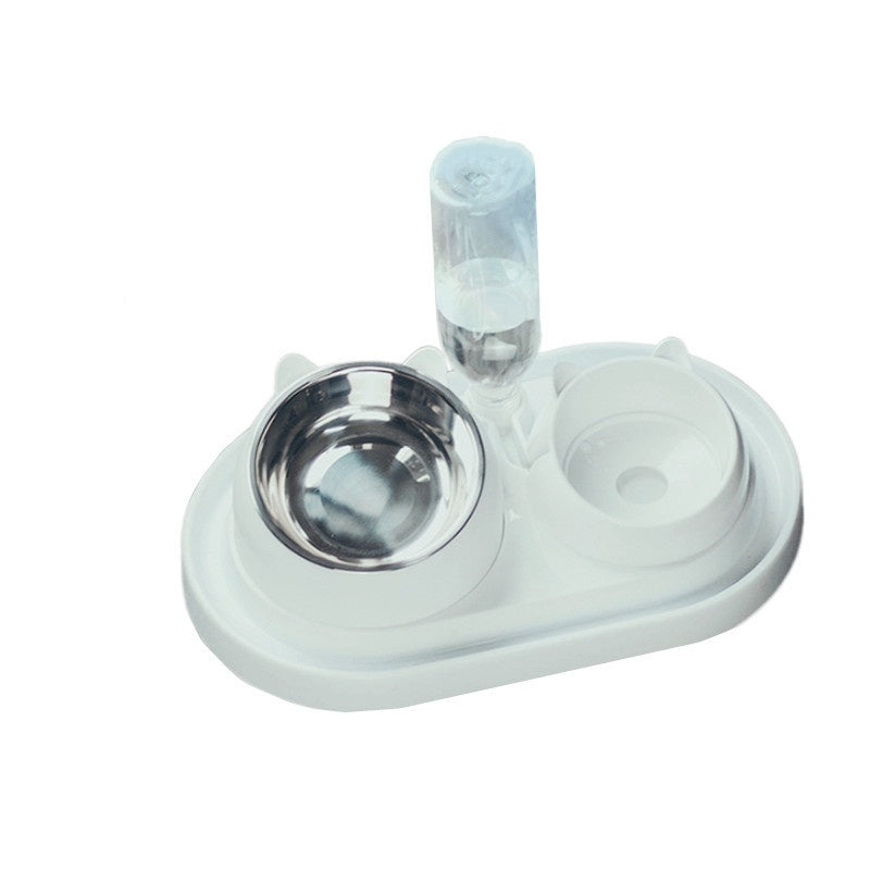 AdoraPet Food Balance™ – Double Stainless-Steel Pet Bowl