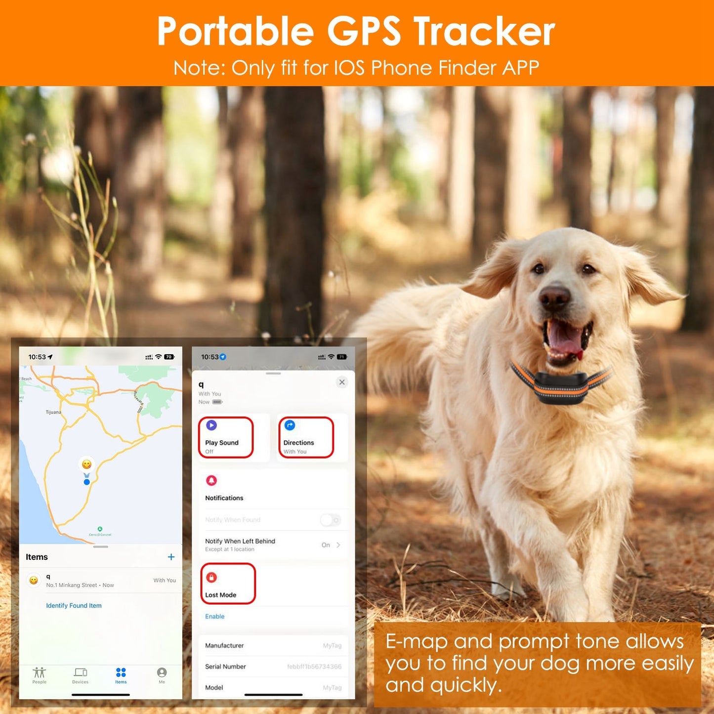 AdoraPet FreedomTrack™ – 2-in-1 GPS Dog Fence & Real-Time Tracker | Waterproof, Wireless & Travel-Ready